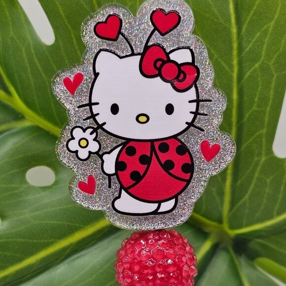 Ladybug 🐞 Kitty Badge Holder - Picture 1 of 1